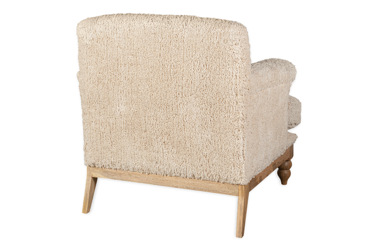 Nkuku Otas Teddy Cotton Armchair Off White