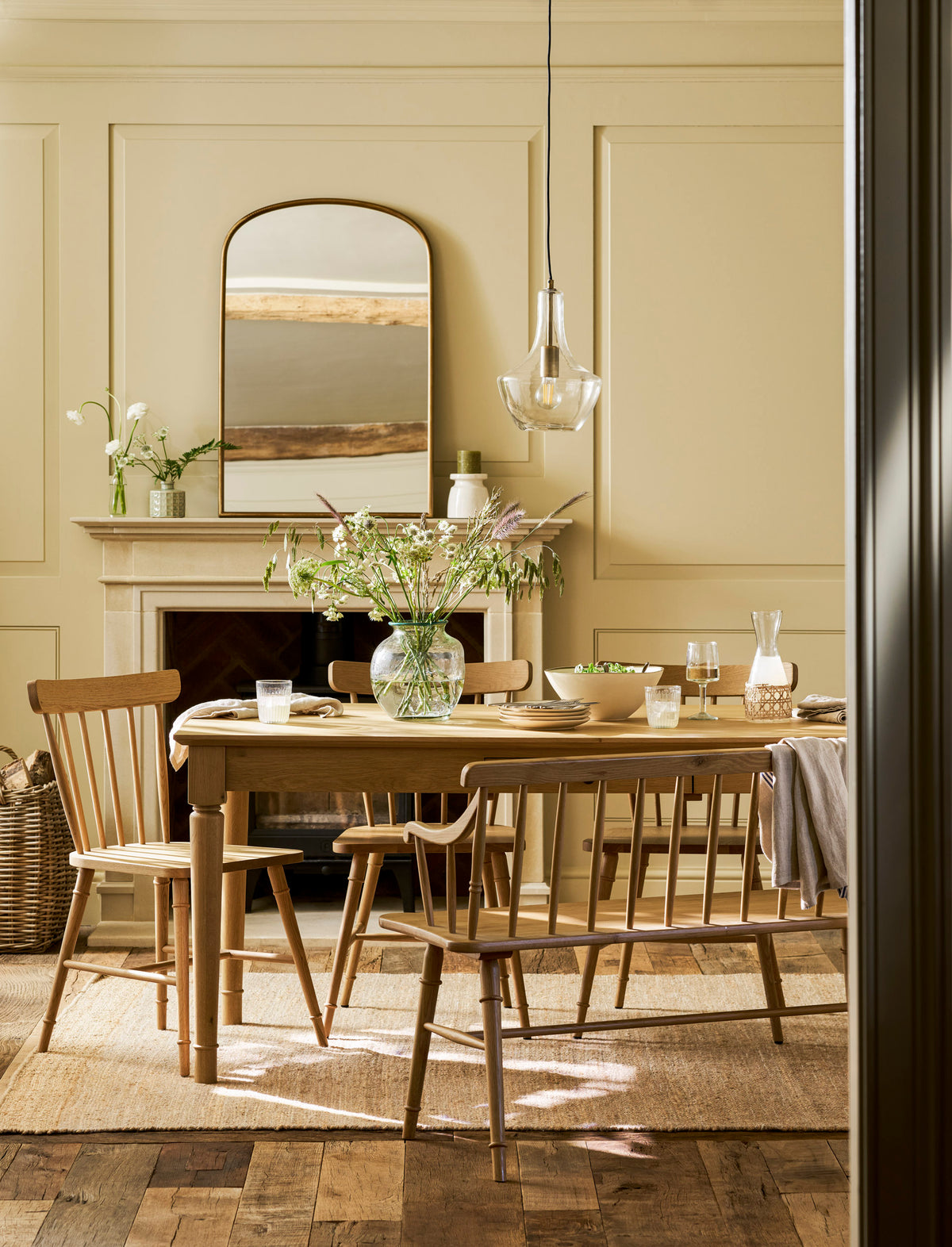 Garden Trading Oakworth Dining Chair Oak Wood, Natural