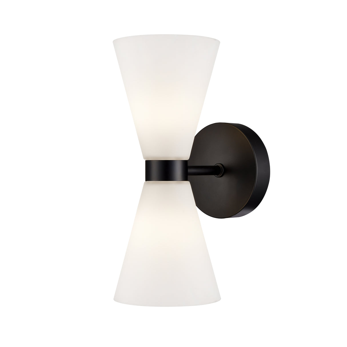 Franklite Odeon Bathroom Matt Black Wall Light