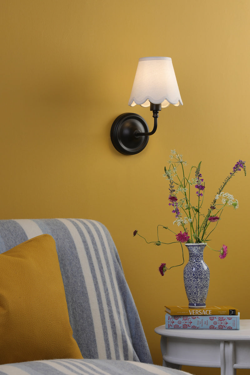 Dar Padme Wall Light Matt Black Bracket Only