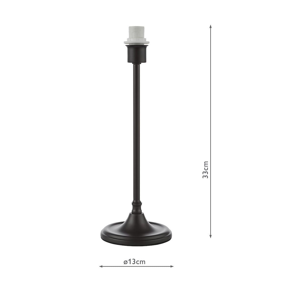 Dar Padme Table Lamp Matt Black Base Only