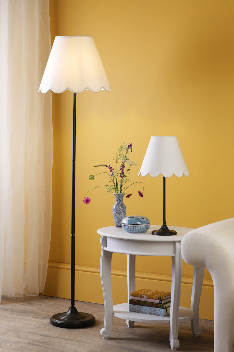 Dar Padme Floor Lamp Matt Black Base Only