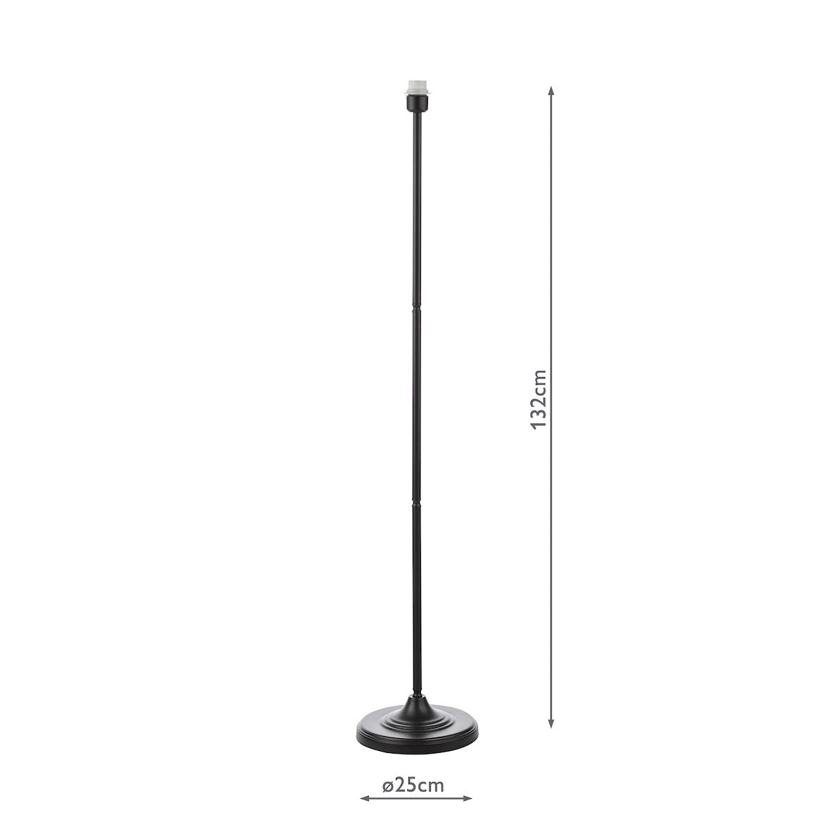 Dar Padme Floor Lamp Matt Black Base Only