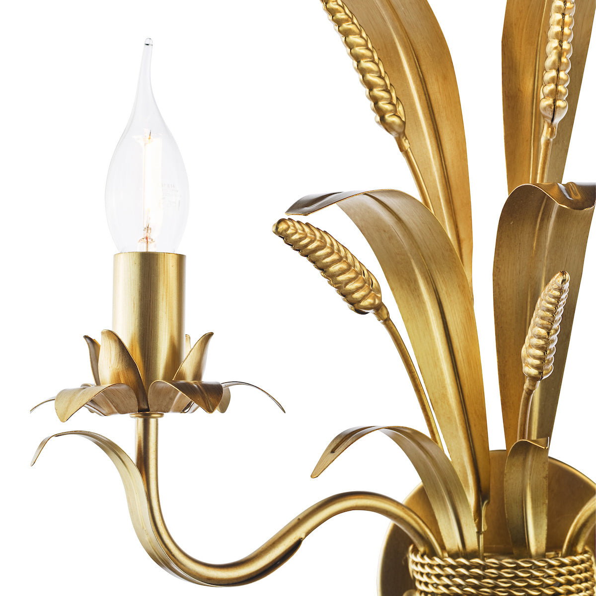 Dar Phaedra 2 Light Wall Light Gold