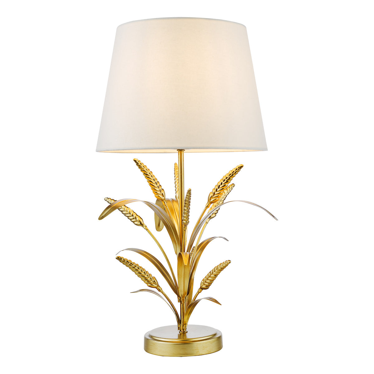 Dar Phaedra Table Lamp Gold With Shade