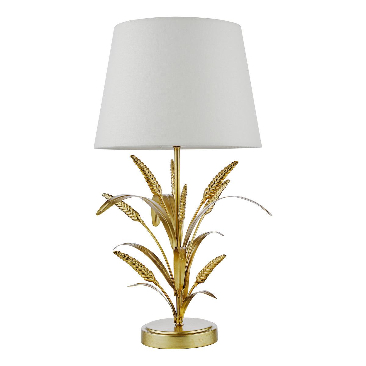 Dar Phaedra Table Lamp Gold With Shade