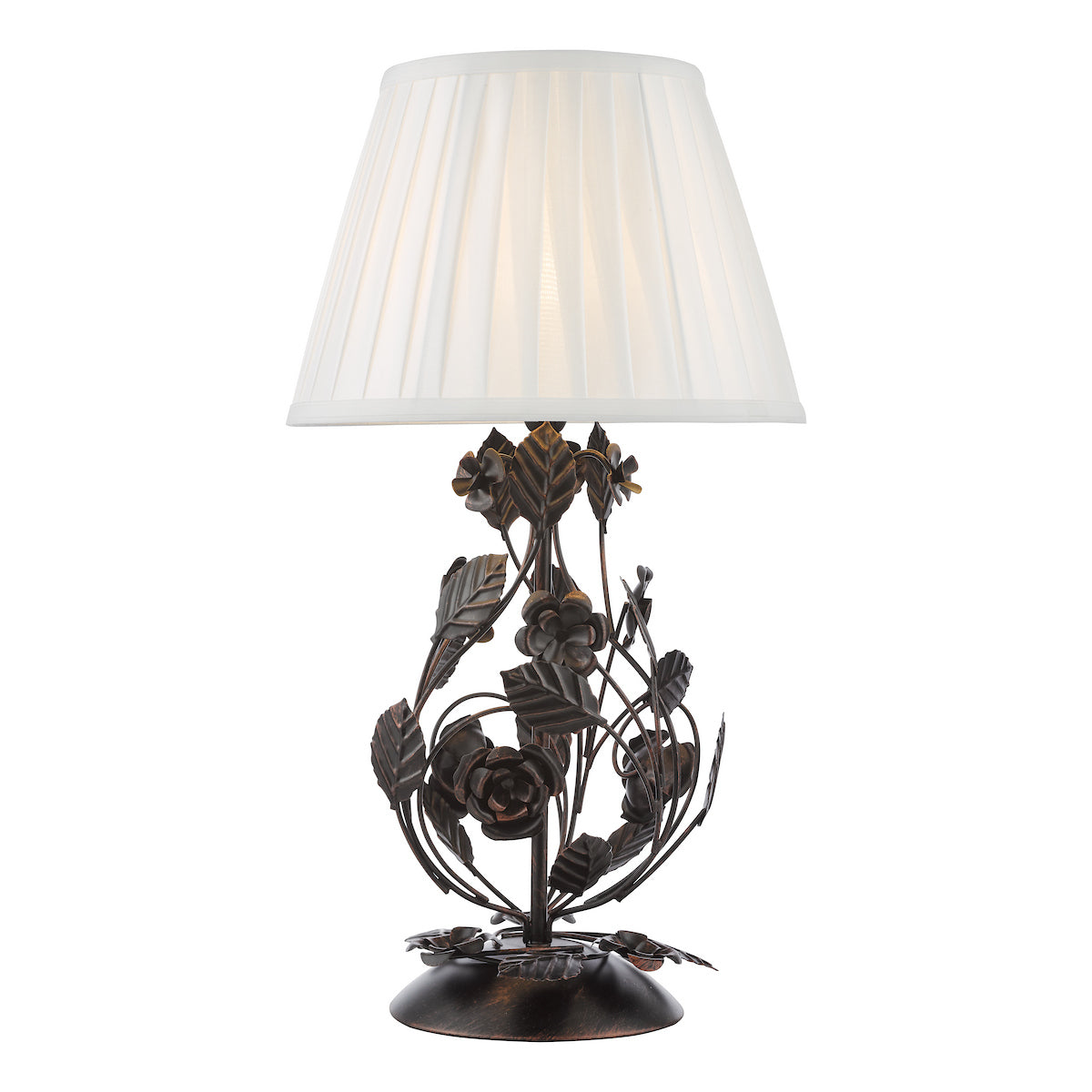 Dar Priscilla Table Lamp Black/Bronze Base Only