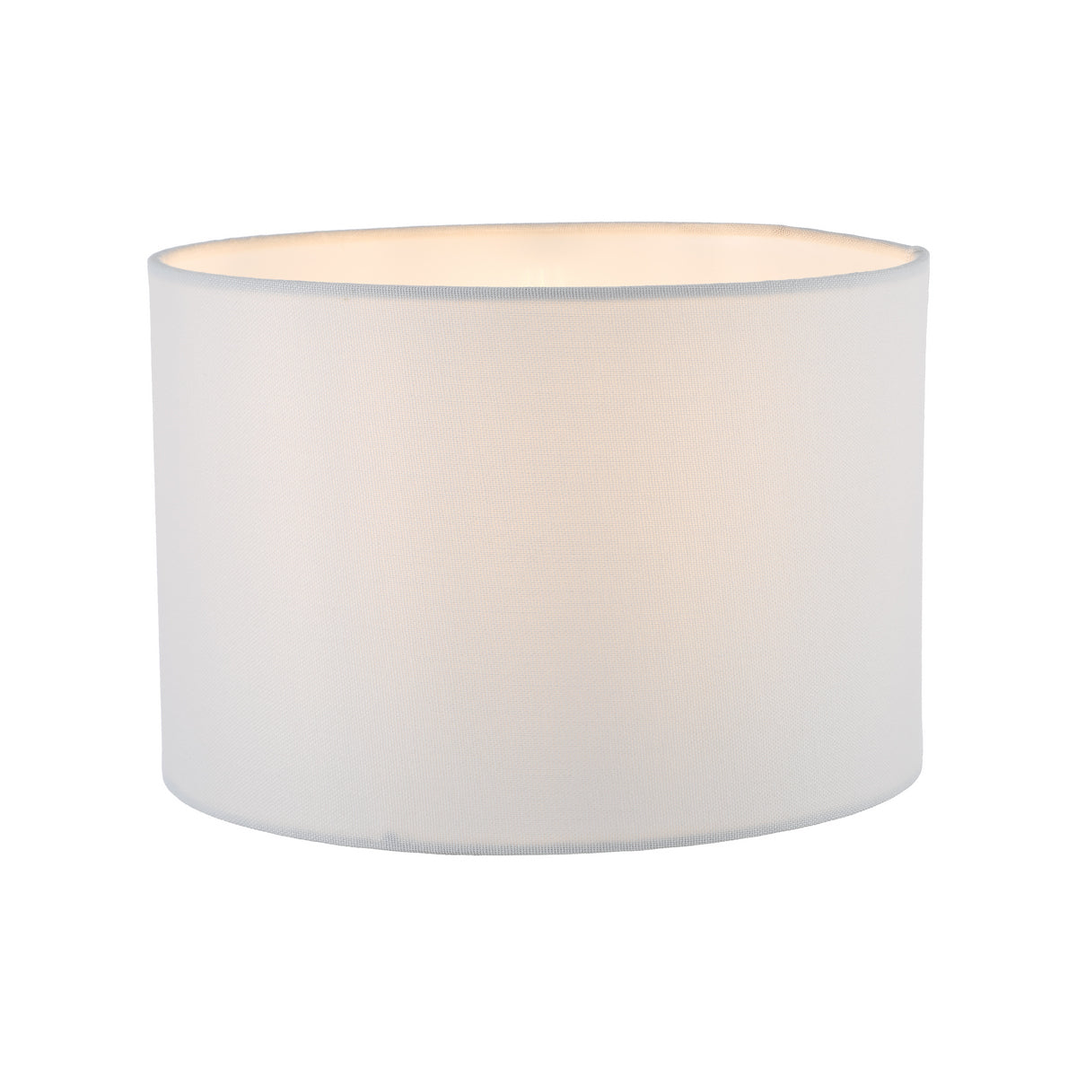 Dar Pyramid White Linen Drum Shade 25cm