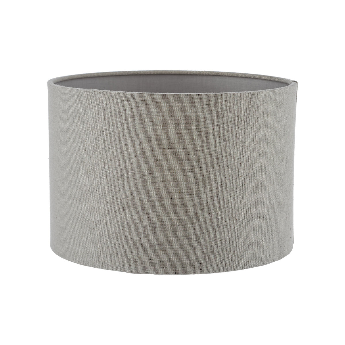 Dar Pyramid Grey Linen Drum Shade 25cm