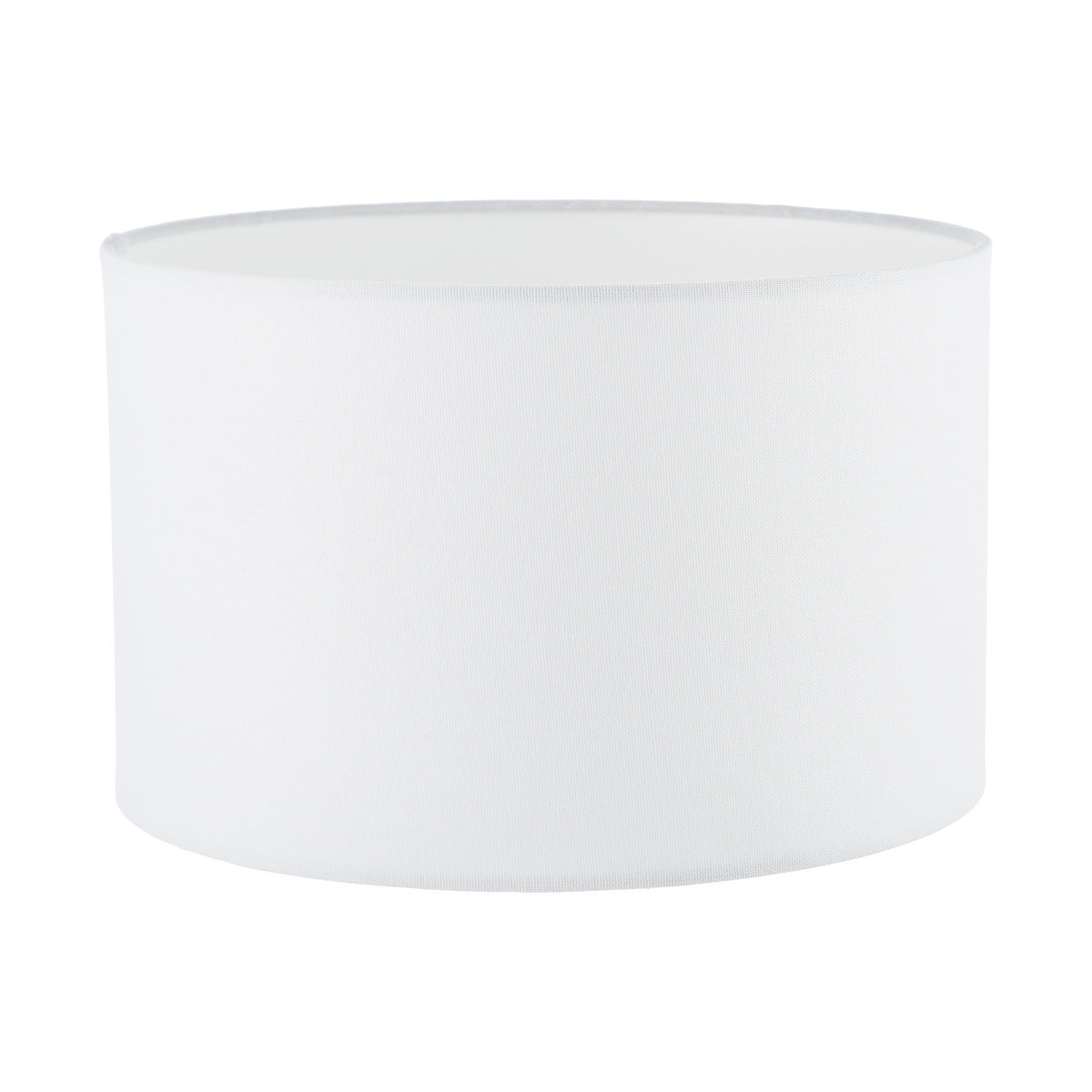Dar Pyramid White Linen Drum Shade 30cm