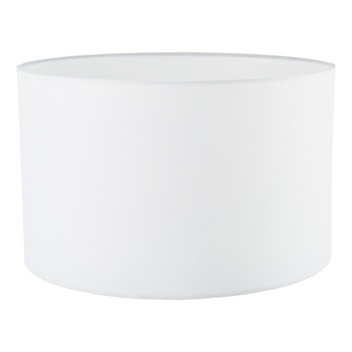 Dar Pyramid White Linen Drum Shade 40cm