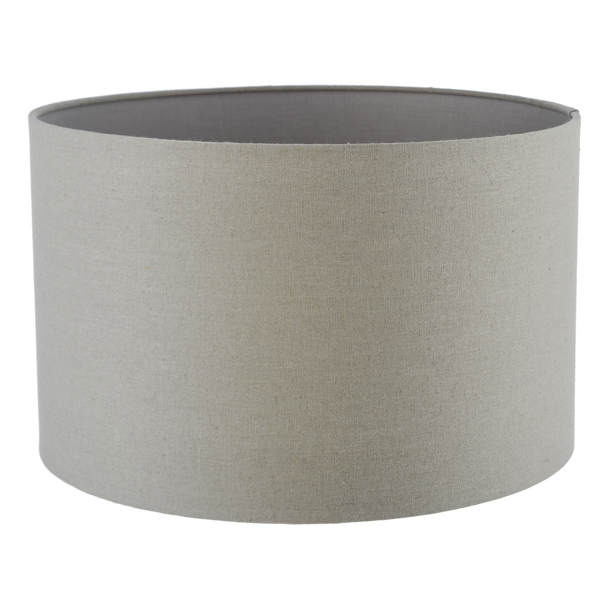 Dar Pyramid Grey Linen Drum Shade 40cm