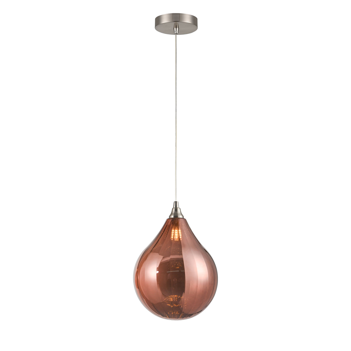 Franklite Perry Large Pendant Copper, Smoke, Amber or Clear