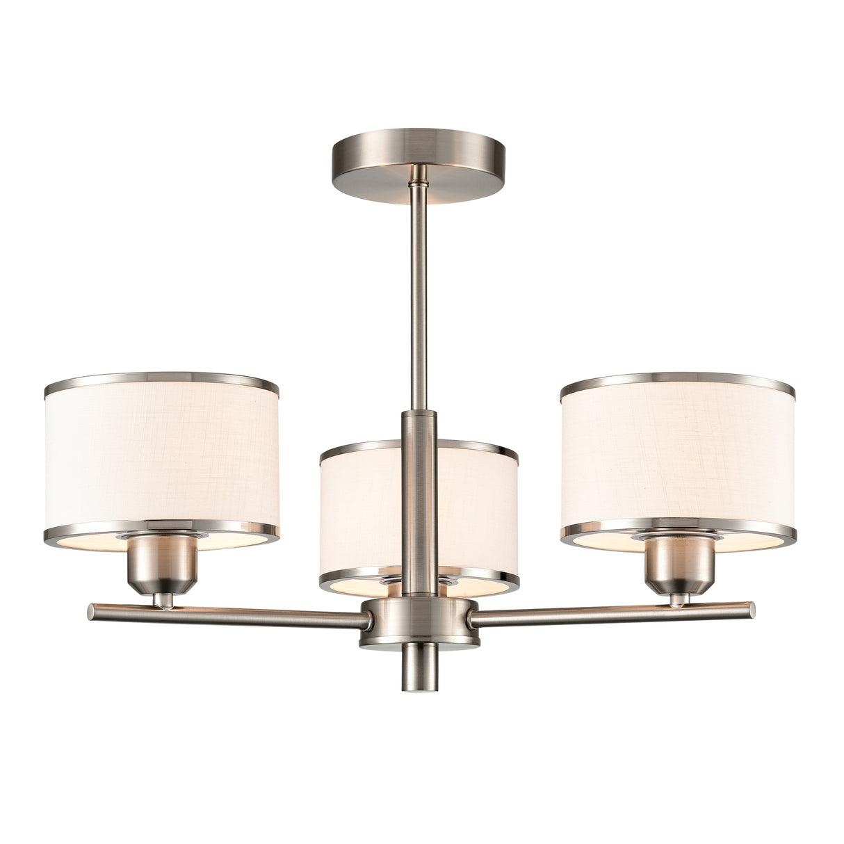 Franklite Polaris 3lt Fitting in Satin Nickel