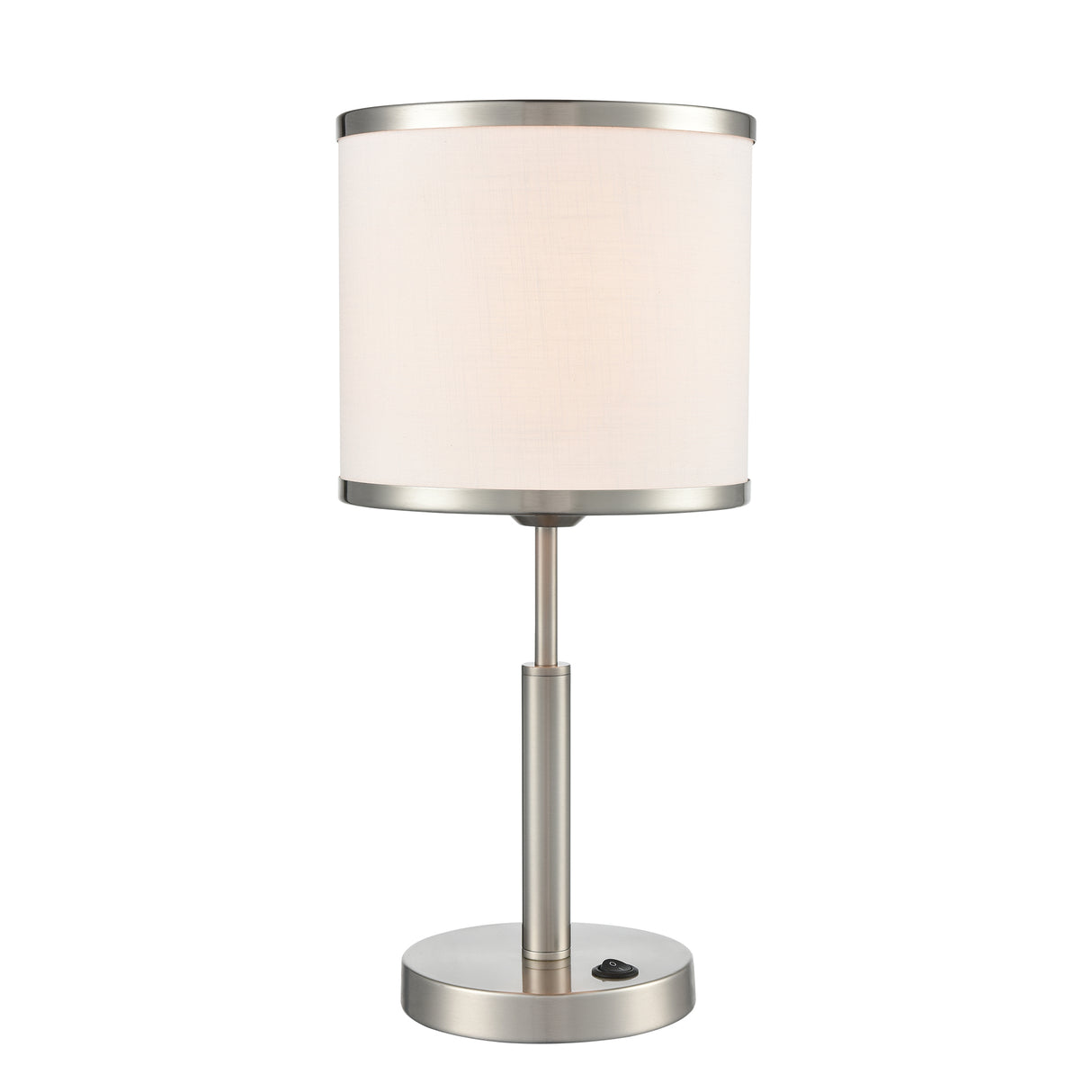 Franklite Polaris Satin Nickel Table Lamp