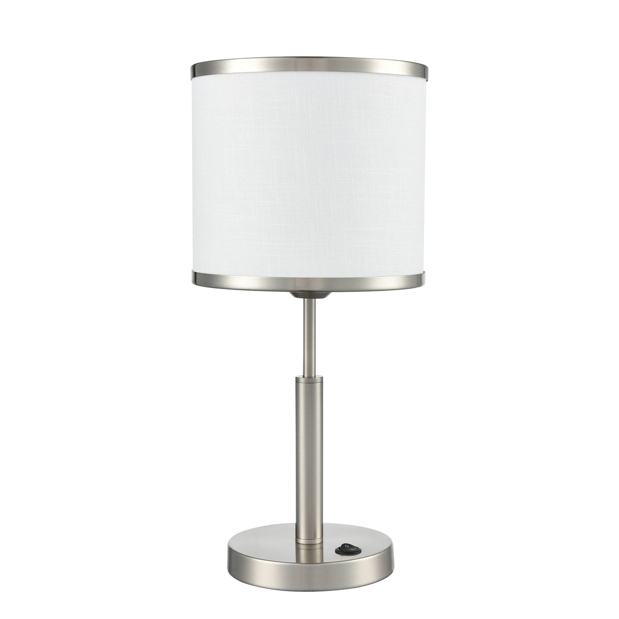 Franklite Polaris Satin Nickel Table Lamp