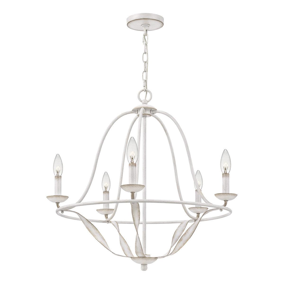 Quoizel Bradbury 5 Light Chandelier White
