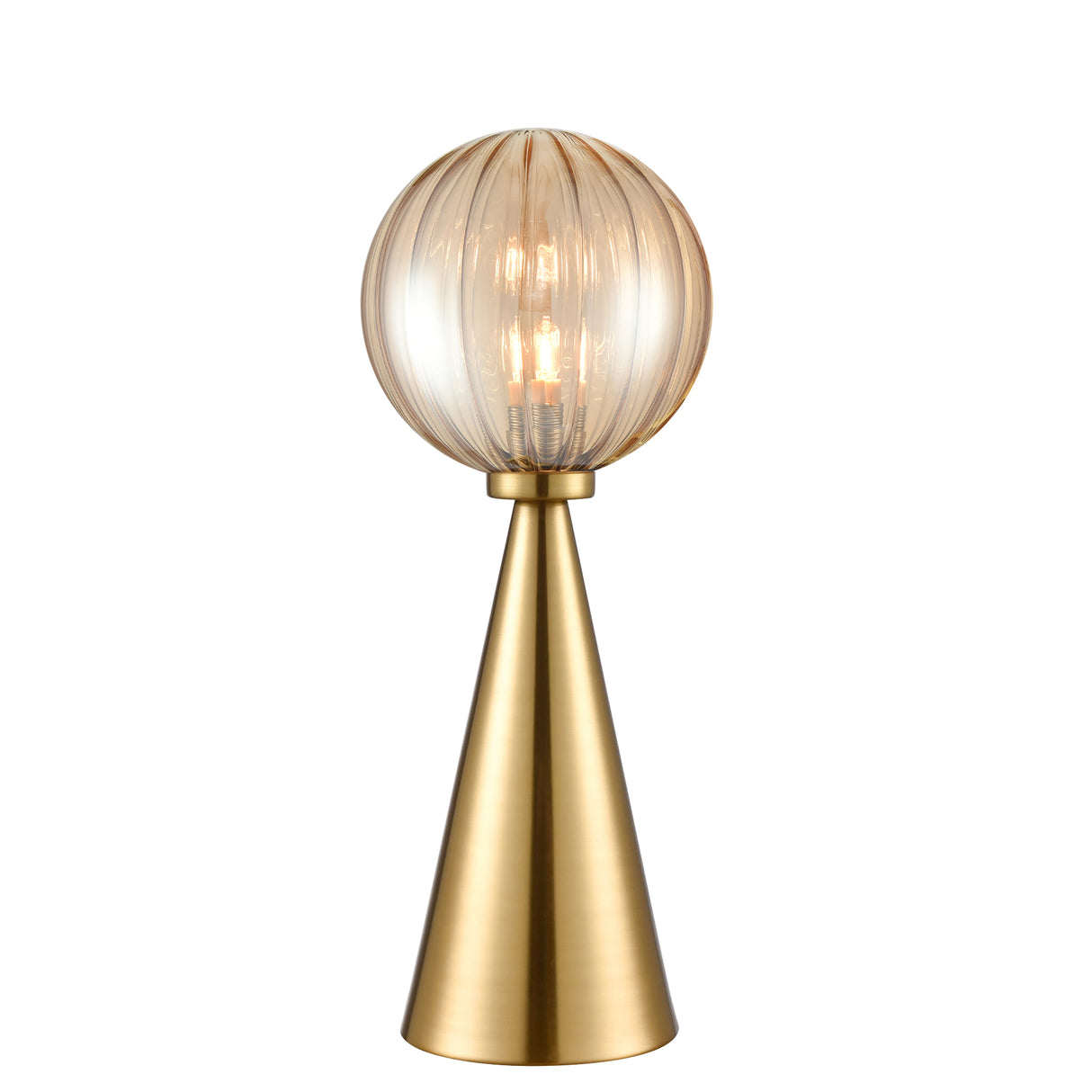 Franklite Quasar Table lamp aged brass
