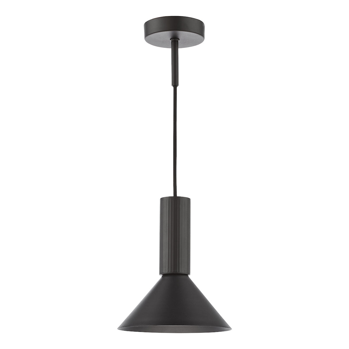 Dar Ragnar Pendant/Wall Light Satin Black