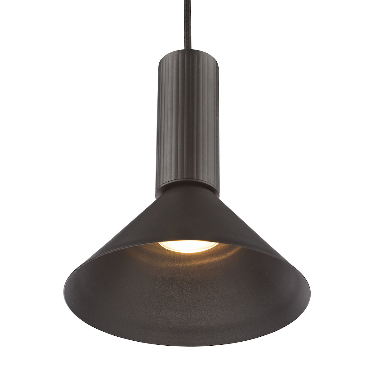 Dar Ragnar Pendant/Wall Light Satin Black