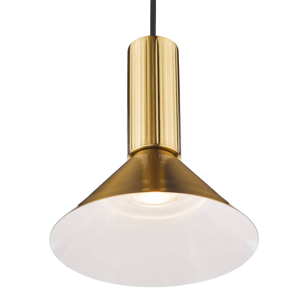 Dar Ragnar Pendant/Wall Light Natural Brass