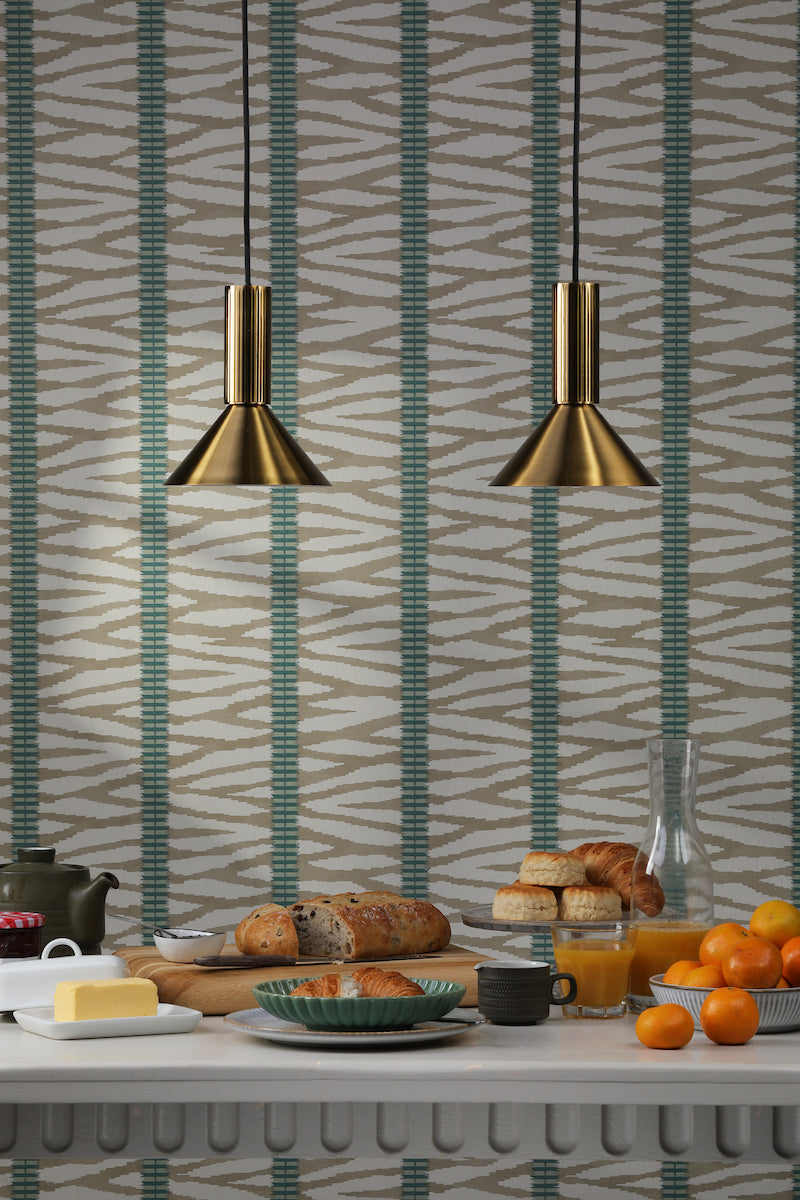 Dar Ragnar Pendant/Wall Light Natural Brass