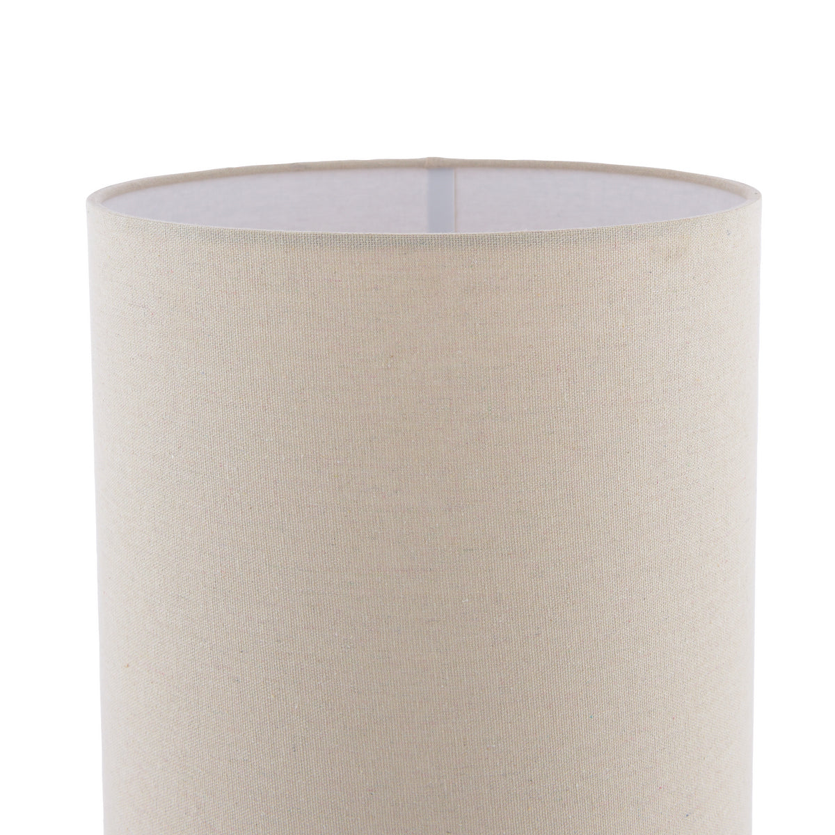 Dar Roetta Floor Lamp White and Natural With Shade