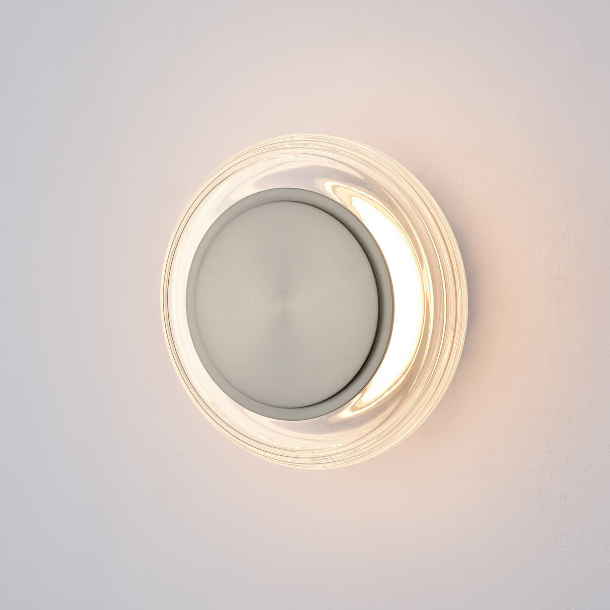Franklite Roue Satin Nickel LED Ceiling/Wall Light