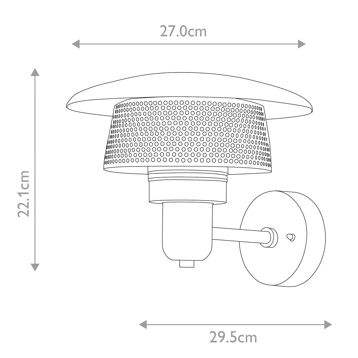 Elstead Saturne 1 Light Wall Lantern