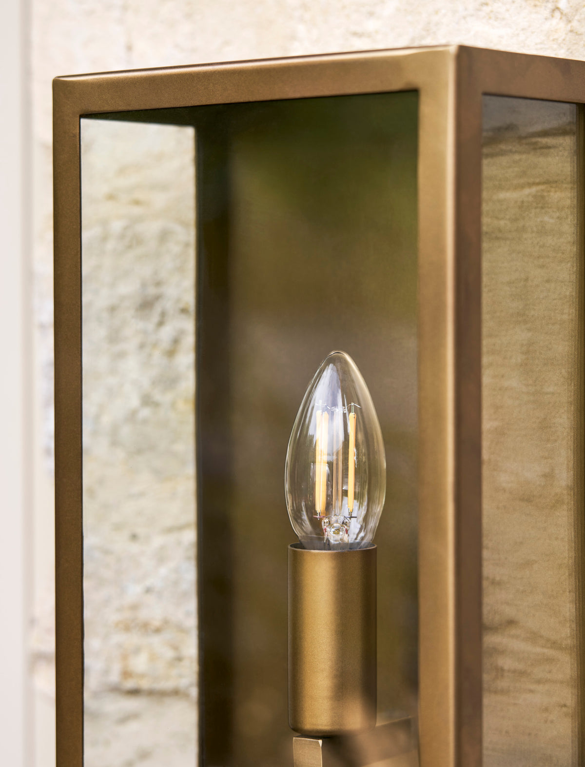 Garden Trading Sandford Outdoor Lantern Antique Brass Finish