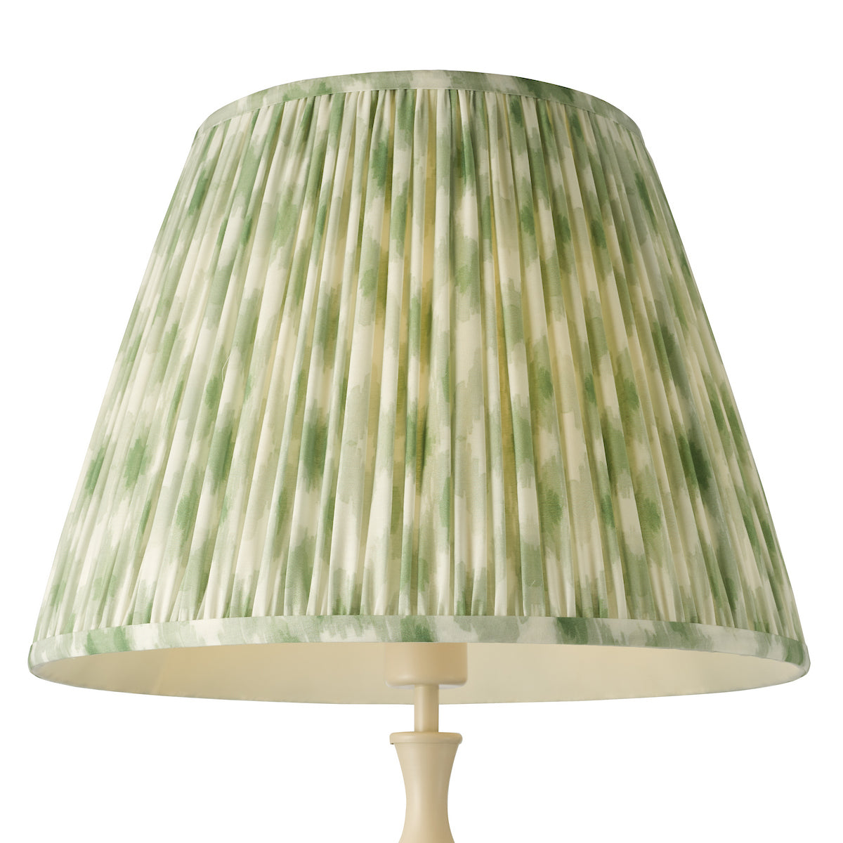 Dar Siyanda Floor Lamp Cream With Ikat Green Shade