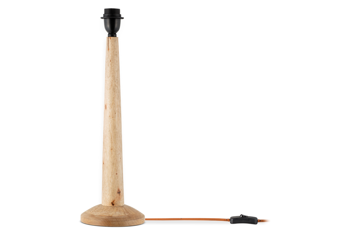 Nkuku Sahar Mango Wood Table Lamp Natural