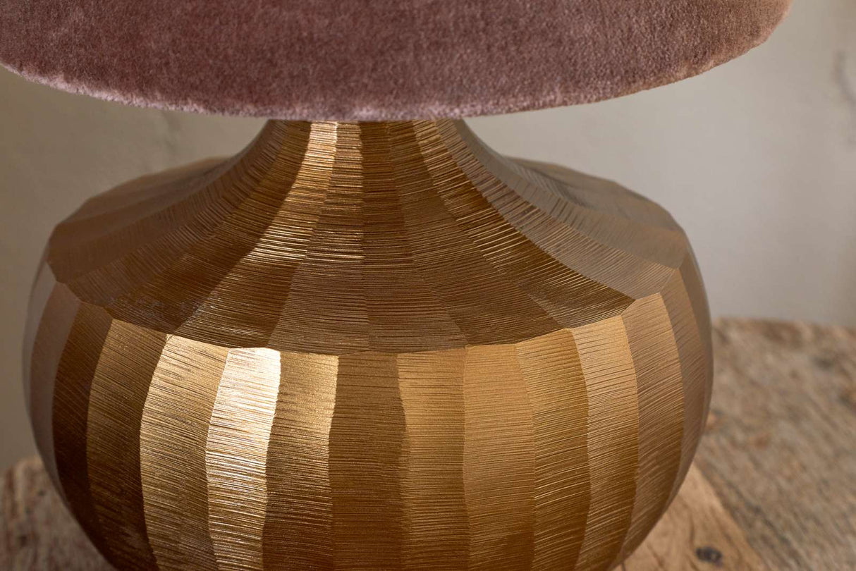 Nkuku Sakiti Cast Aluminium Table Lamp Antique Brass