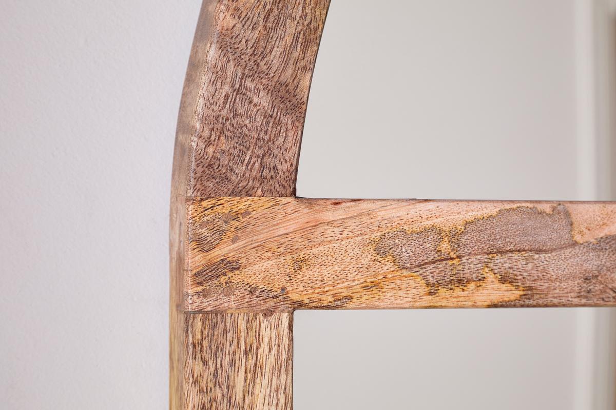Nkuku Sande Arched Mango Wood Mirror Natural