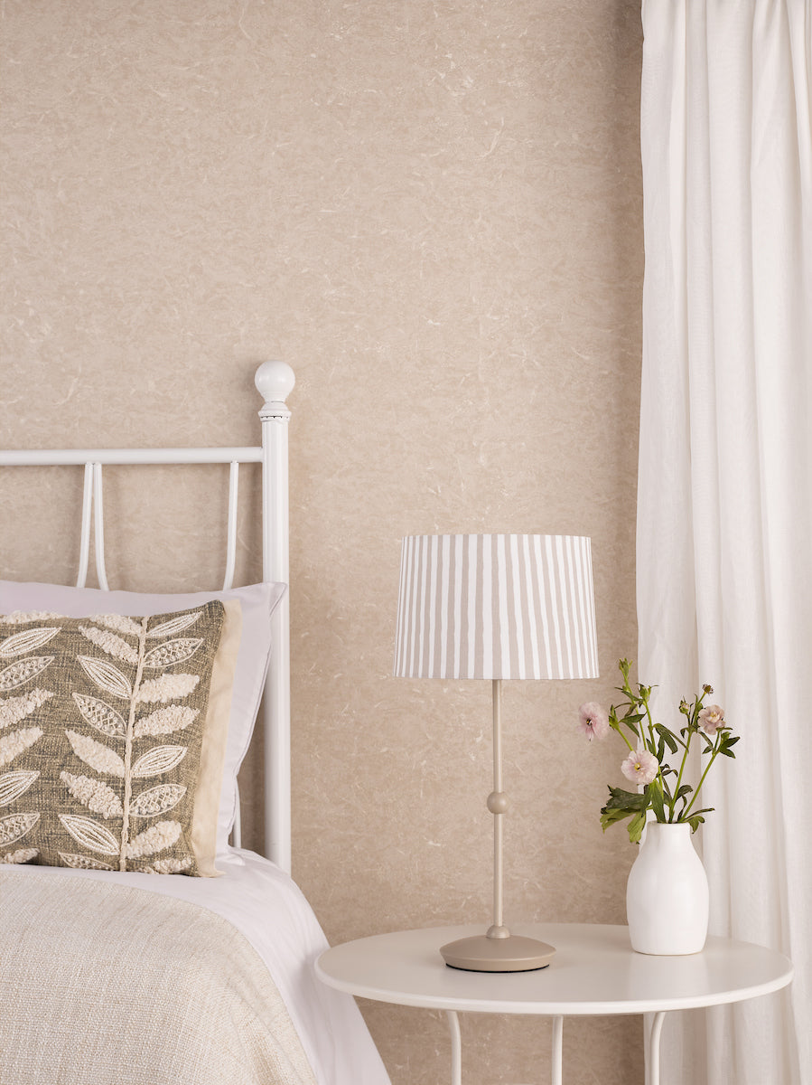 Dar Sosa Table Lamp Matt Taupe With Shade