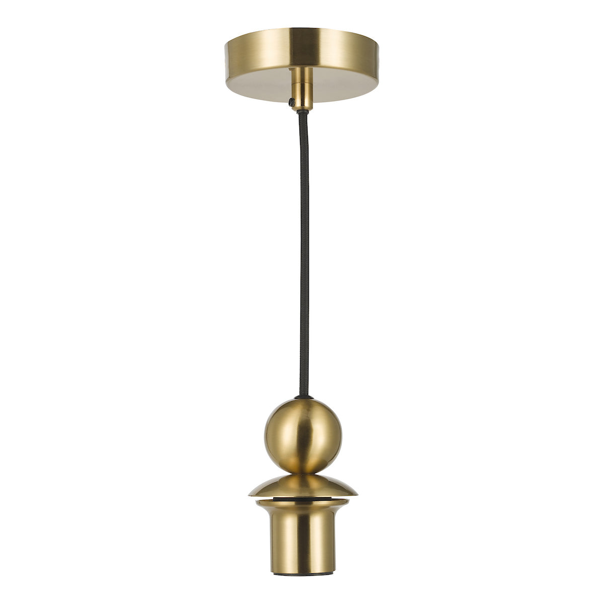 Dar 1 Light E27 Satin Brass Suspension