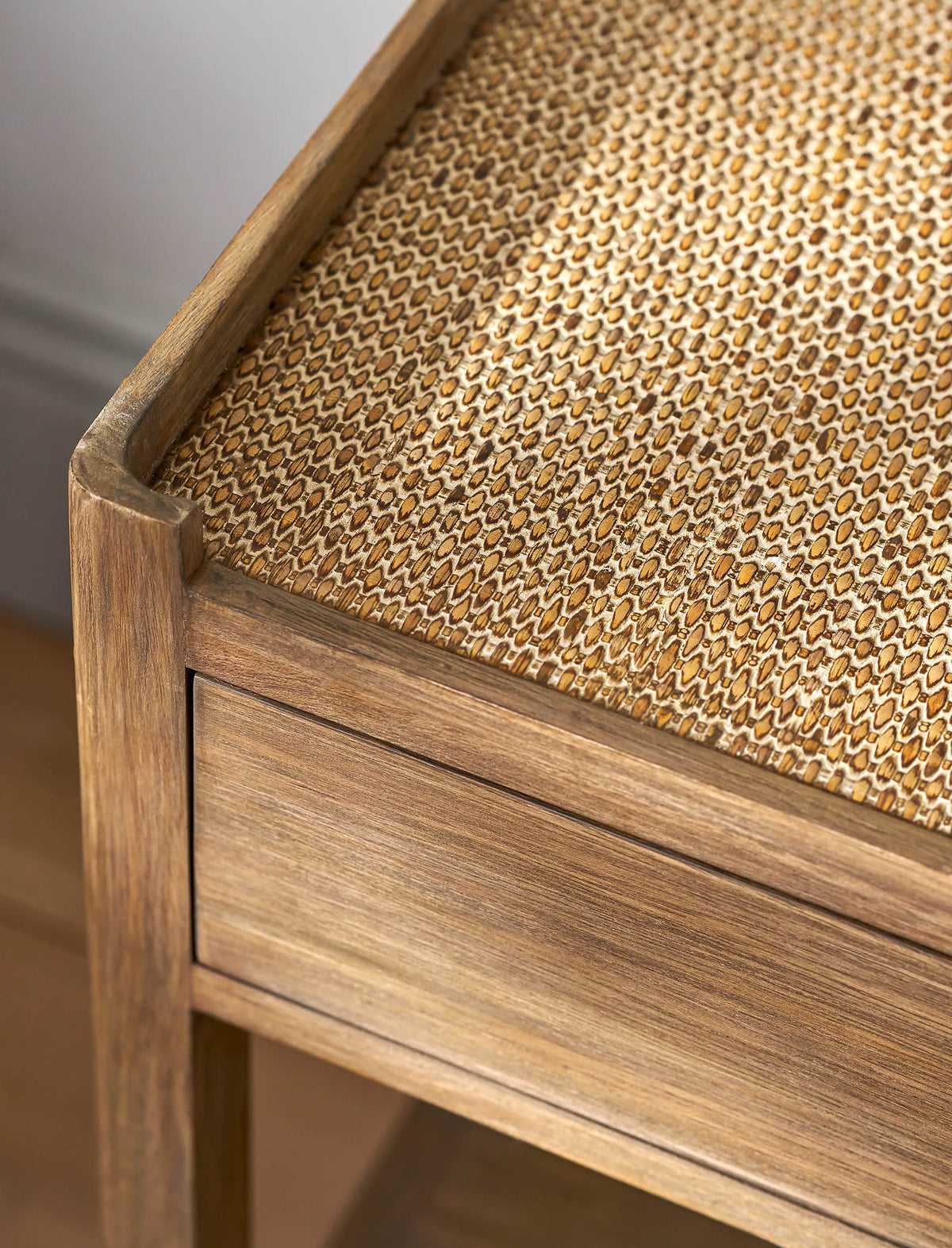 Garden Trading Chesterton Side Table With Drawer Bayur Wood, Natural
