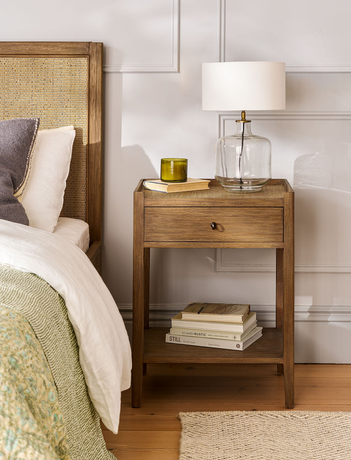 Garden Trading Chesterton Side Table With Drawer Bayur Wood, Natural