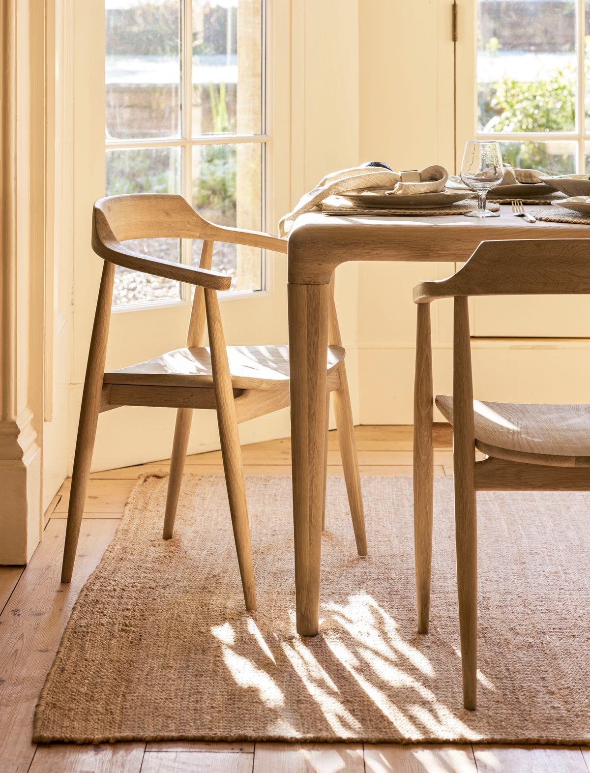 Garden Trading Ellwood Dining Chair Oak Wood