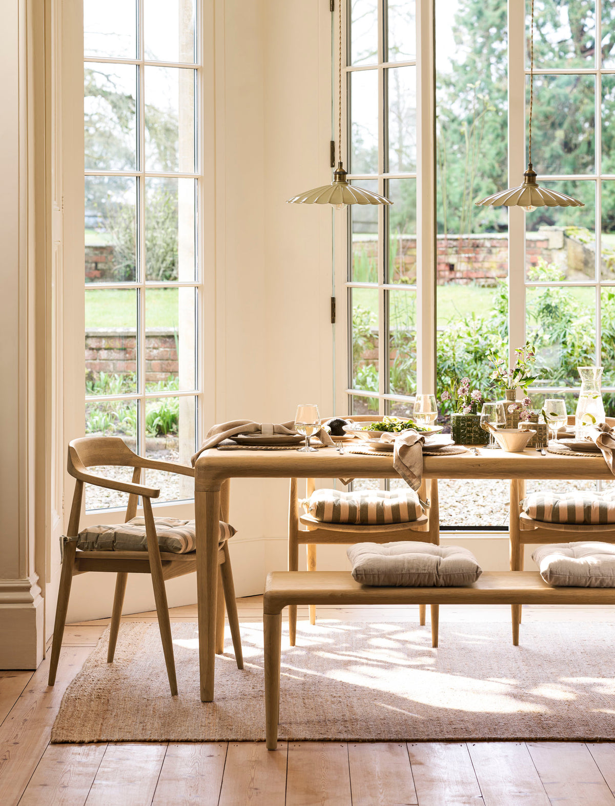 Garden Trading Ellwood Dining Chair Oak Wood