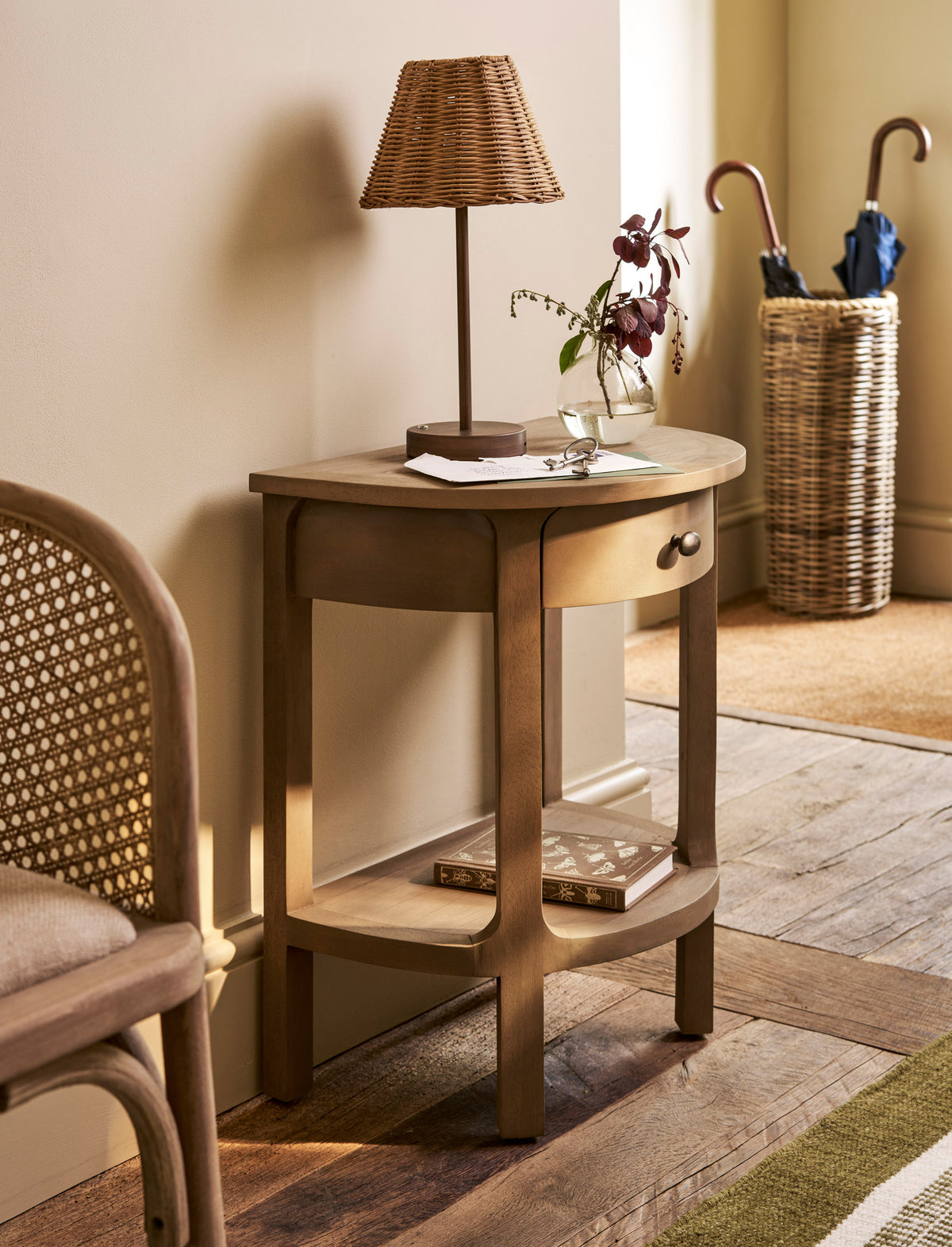 Garden Trading Serrington Side Table - Bayur Wood, Natural