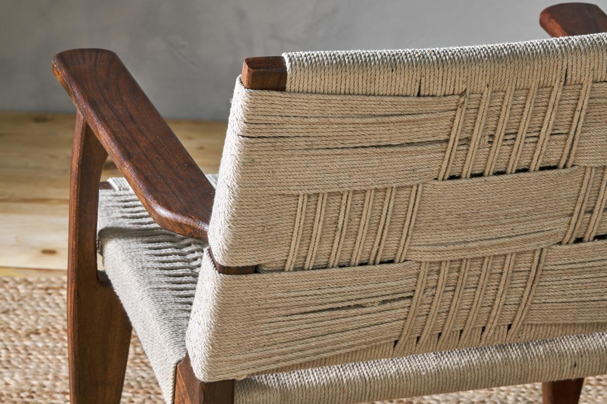 Nkuku Surat Woven Lounger Natural