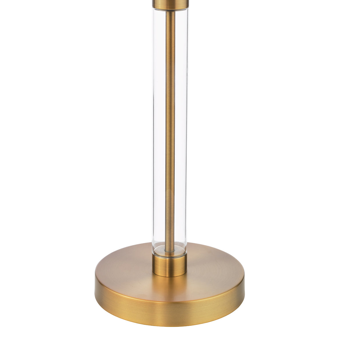 Dar Sylvester Table Lamp Antique Brass and Glass Base Only