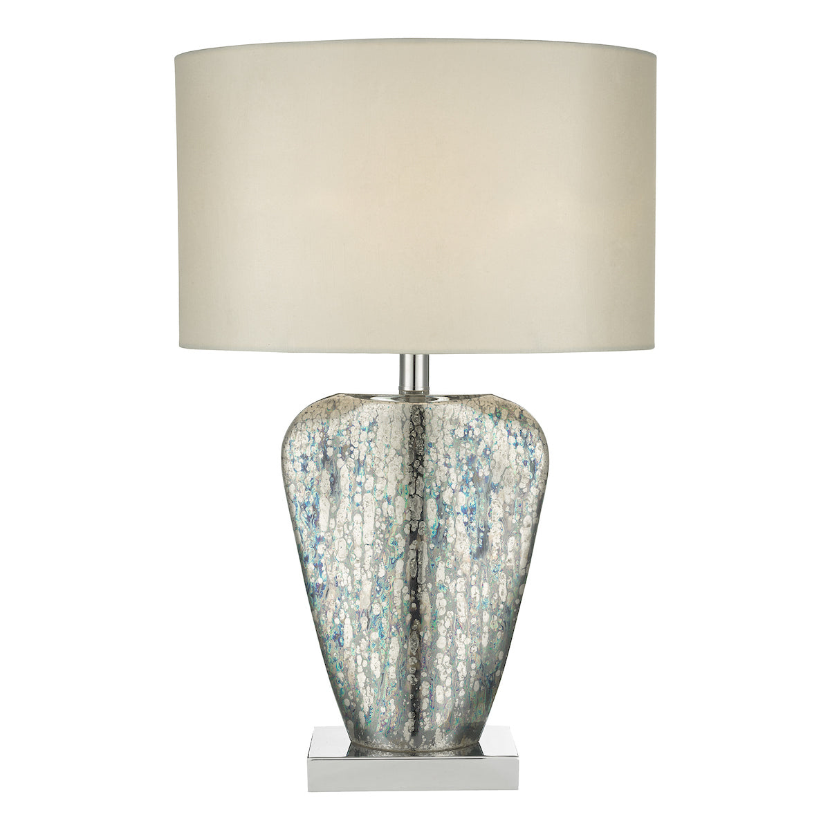 Dar Syracuse Table Lamp Mercury Glass With Shade