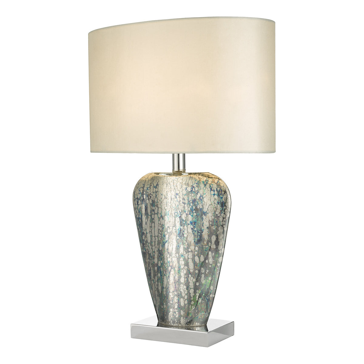 Dar Syracuse Table Lamp Mercury Glass With Shade