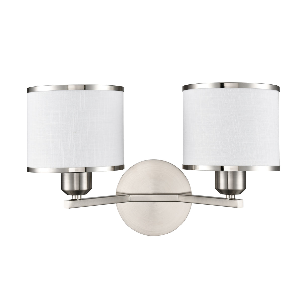 Franklite Sirius 2lt Wall light in Satin Nickel