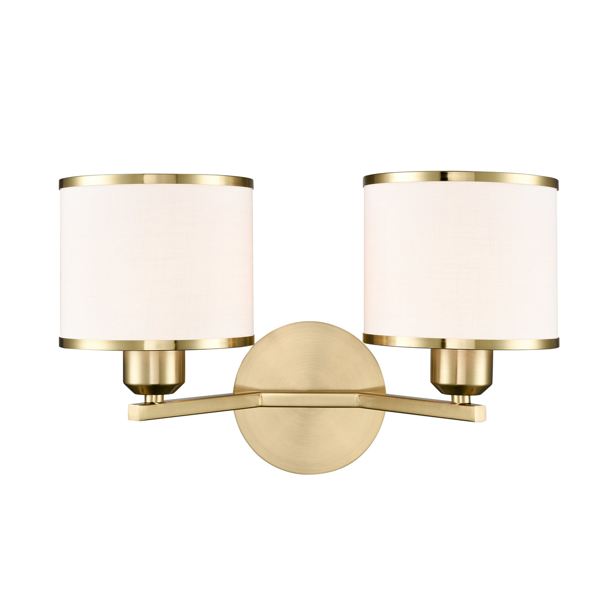 Franklite Sirius 2lt Wall Light in Aged Brass