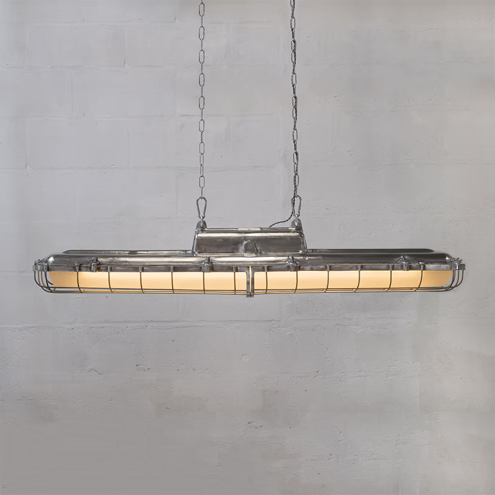 Soho Lighting Warwick Aluminum Industrial Strip Large Pendant Light