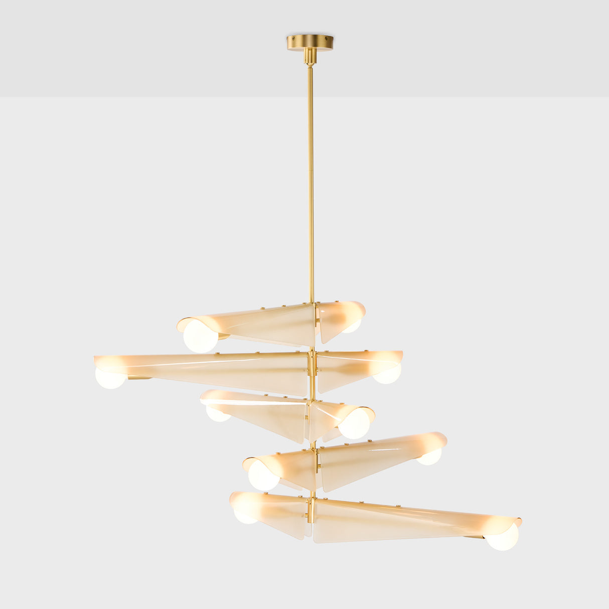 Tala Sycamore Chandelier 5 Tiers in Dusk Pink