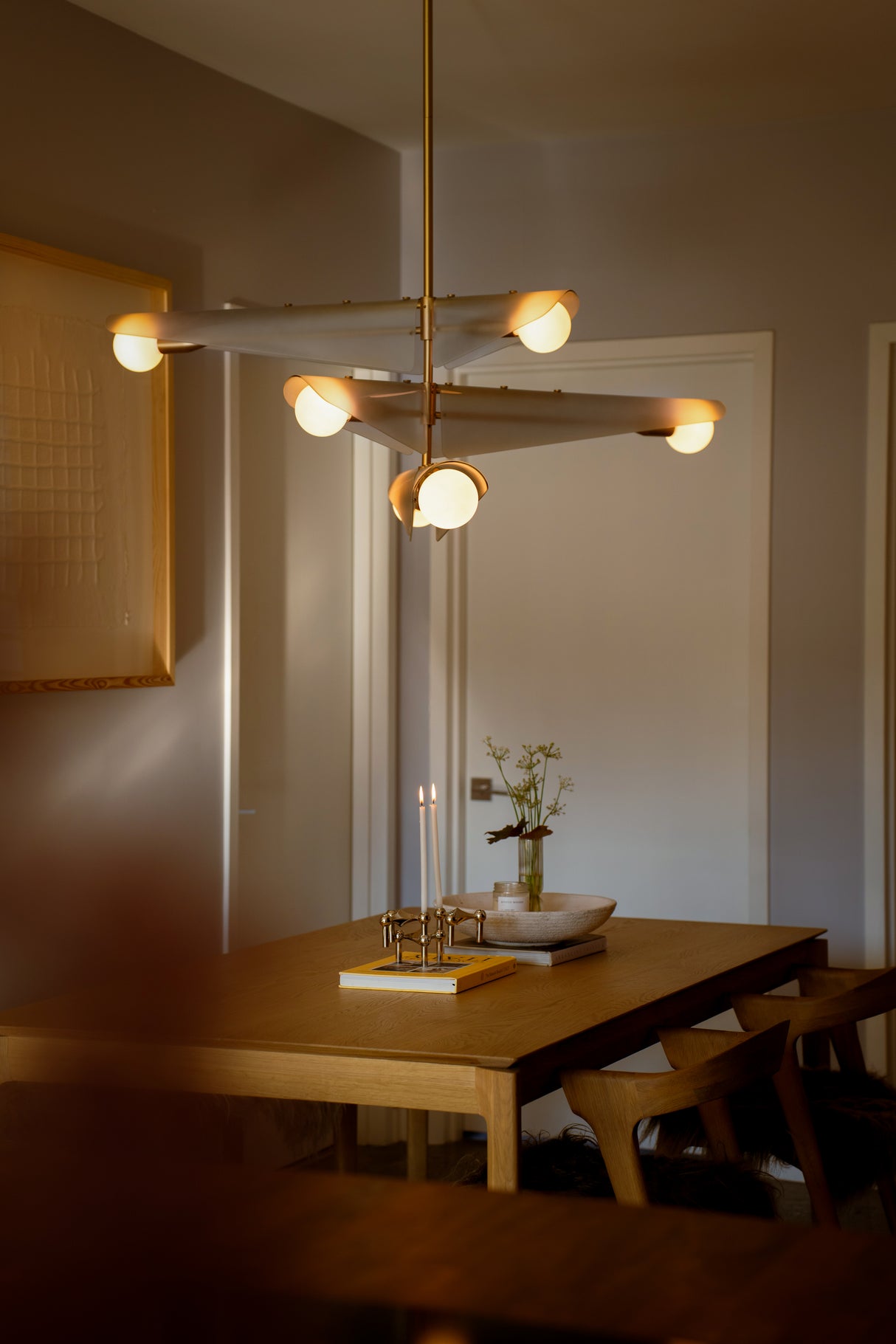 Tala Sycamore Chandelier 3 Tiers in Dawn Grey